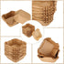350 Pcs Square Mini Cupcake Liners Disposable Brownie Baking Cups Pan Liners Paper Baking Cup for Cupcakes and Cup Liners Party Supplies for Weddi...