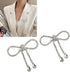 Vintage Bowknot Brooch Pin, 2Pcs Bow Brooch Rhinestone Bow for Daily Wear Parties Weddings Celebration...