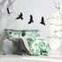 Blulu 4 Pieces Wooden Bird Wall Decor Flying Bird Sculptures Wall Art Decor Silhouette Art Wooden Sign for Home Living Room Bedroom Kitchen Hangin...