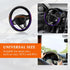 Steering Wheel Cover, Soft Leather Premium Durable Elastic Auto Wheel Cover Protector, Stretch Breathable Anti-Slip Lining, Universal 14.5-15 inch...