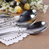 Korean Stainless Steel Rice Soup Iced Tea Spoon Coffee Spoon Cold Drink Spoon Fruit Juice Long Ice Scoop Long handle Great Circle 3Pcs...