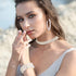 Women's Pearl Jewelry Set Multi Layer Faux Pearl Choker Necklace Pearl Stretch Bracelet Hoop Pearl Dangle Earrings Long Tassel Earrings Valentines...