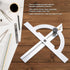 Protractor Angle Finder, 0-180 Degrees Carbon Steel Angle Ruler Measuring & Gauging Tool for Carpenters Woodworking Construction Measurement...