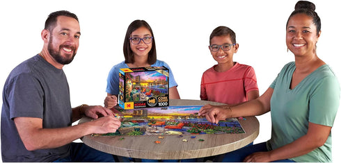 RoseArt - Kodak Premium Cork - Manhattan Balcony Sunset - 1000 Piece Jigsaw Puzzle for Adults...