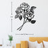 Vivegate Rose Metal Art - Giant Rose Flower Wall Decor for Living Room (Large - 17.5"X13.5")...