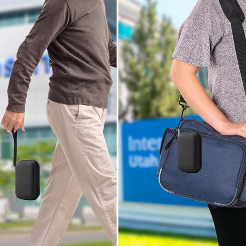 EVA Hard Case Blood Glucose Meter Storage Carrying Bag for Freestyle Libre 3 2 / Libre Reader Device, for Tandem TSlim X2 Pump, for Dexcom G6 Rece...
