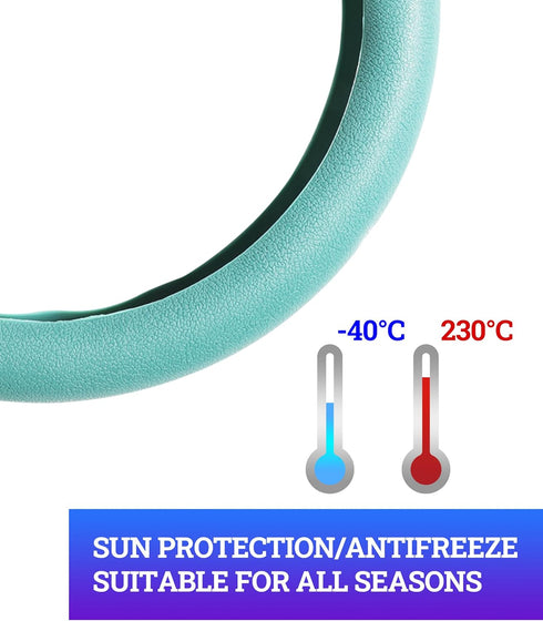 Universal Soft Silicone Steering Wheel Cover,Anti-Slip Steering Cover,Breathable Great Grip Cover for Steering Wheel,13“-15” Steering Wheel Protec...