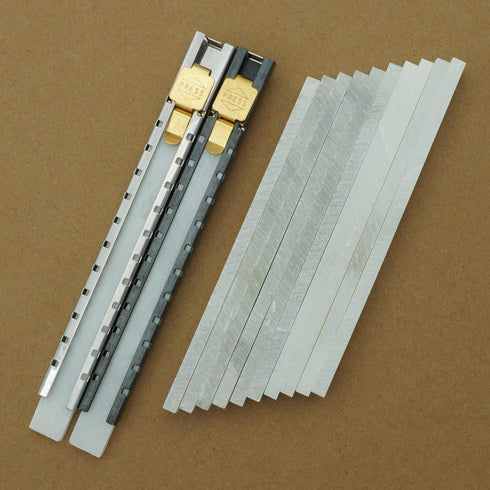 Gutimore Flat Soapstone Holder 2pcs Flat Soapstone Pens with 12pcs Soapstone Refills for Welding and Welders, Perfect for Marking on Steel, Alumin...