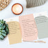 Modern Life, Work and Personal to Do Pad / 10" x 6" Sticky Note Fill in Task Tracker / 50 Sheets Per Pad/Unique Three Section Organizational Lists...