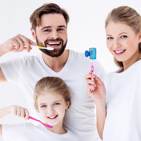 4 Pack Travel Toothbrush Head Covers Toothbrush Protector Cap Brush Pod Case Protective Portable Plastic Clip for Household Travel, Bathroom, Busi...