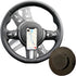 Magnetic Universal Steering Wheel Phone Holder - Perfect Rotating Magnet Mobile Mount for Golf Carts, Trucks, Utility Vehicles, Motor Coaches, GPS...