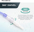 Oxygen Tubing Swivel Connectors 5-Pack - Cannula, Hose, Tube Connectors - Oxygen Line Splitter, Concentrator Supplies - 360-Degree Rotation - Medi...