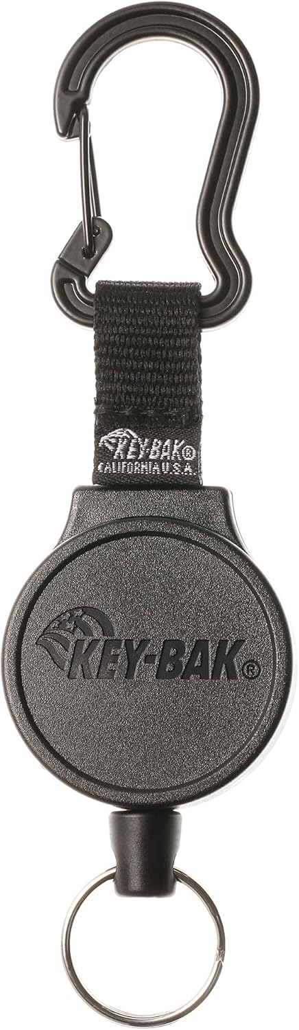 KEY-BAK MID6 Retractable Carabiner Keychain with 36" Retractable Cord, 6 oz. Retraction...