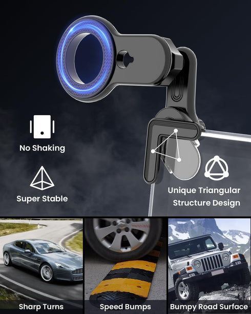 Tesla Phone Mount,?Strongest Magnet Power? Tesla Model 3/Y Accessories for Tesla Screen Phone Mount, Tesla Phone Holder Can be Adjusted 360° for i...