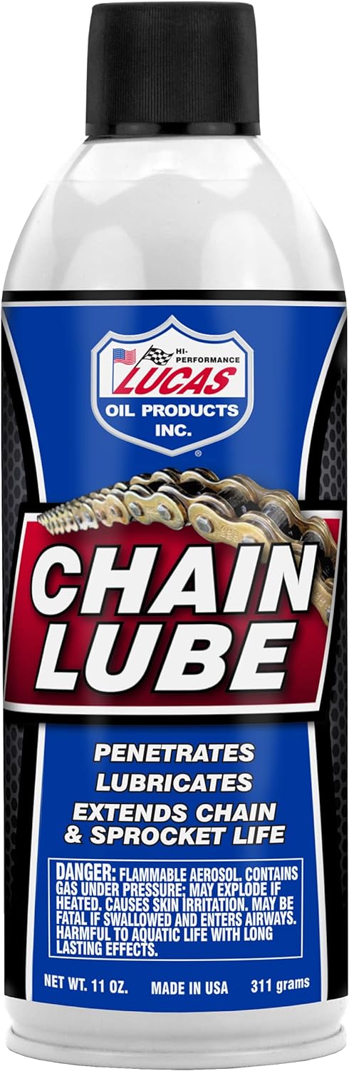 Lucas Oil 10393 Chain Lube Aerosol - 11 Ounce...