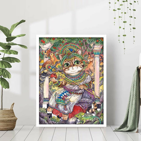 Wooden Puzzles Jigsaw Puzzles 119pcs DIY Puzzle for Adults and Kids Cat Puzzles-Gift for Christmas, Home Decorations, and Mindful Play 5.9 * 8.3 I...
