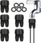 Drip Irrigation Hose Connectors,1/4 Inch Drip Irrigation Tubing x 3/4 FHT Swivel Lock Barbed Dual Hose Adapter, Convert 3/4" Garden Hose to 1/4" D...