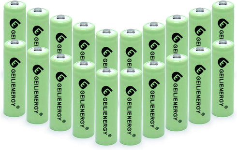 AA Ni-MH 600mAh 1.2V Rechargable Solar Light Batteries for Outdoor Solar Lamps Garden Lights Remotes Mice(20Pcs)...