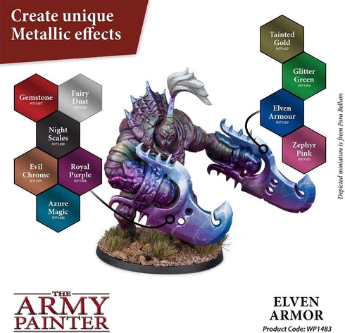 The Army Painter Elven Armour Warpaint - Acrylic Non-Toxic Heavily Pigmented Water Based Paint for Tabletop Roleplaying, Boardgames, and Wargames ...