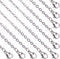 LPBeads 12 Pack Mix Size Stainless Steel Chain Necklace for Jewelry Making...