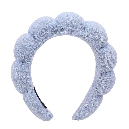 JCL Spa Headband for Washing Face, Terry Cloth Skincare Headband, Puffy Makeup Headband, Sponge Headbands for Women for Washing Face(Blue)...