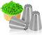 Skypia 3PCS Stainless Steel Grass Icing Nozzles Set Christmas Cupcake Mousse Cake Decorating Tips Piping Nozzles DIY Baking Tools (Multiple)...