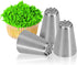 Skypia 3PCS Stainless Steel Grass Icing Nozzles Set Christmas Cupcake Mousse Cake Decorating Tips Piping Nozzles DIY Baking Tools (Multiple)...