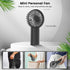 Portable Handheld Fan,3 Speeds Powerful Personal Fan with Flashlight, USB Rechargeable 2400mAh Battery Operated Fan for 3-15 hours, Mini Pocket Fa...