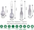 iBasingo Titanium Spork Spoon Fork Knife with Folding Handle Ultralight Dinnerware Utensils for Camping Outdoor Picnic Hiking Travel Home use...