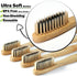 20 Count Bamboo Toothbrushes (Soft+Medium), Natural Wood Toothbrushes Bulk, Eco-Friendly, BPA Free, Biodegradable & Compostable Charcoal Wooden - ...