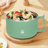 Microwave Ramen Bowl with Handles,Soup Bowl with Lid and 304 Stainless Steel Liner Heat insulation and anti scalding,for Soup and Instant Noodles,...