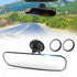 9.8'' Car Rear View Mirror with Suction Cup, Anti Glare Adjustable Auto Interior Rearview Mirror, HD Thickened Vehicle Inside Mirror Kit Universal...