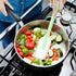 Kitchen Silicone Utensils Set,4 Pcs Silicone Spatula,Fine mesh stainless steel colander Kitchen Cooking Utensils Brush, Kitchen Spatula Cookware U...