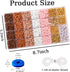 5300+ Clay Beads Bracelet Making Kit Friendship Gold Beads Letter Beads Heishi Beads Polymer Clay Beads Jewelry&Bracelet Making Kit for Teen Girls...