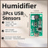 3Pcs USB Humidifier Module USB Spray Module Circuit Board Atomization Module 5V Atomization Plate Circuit Board Atomization Module Atomizer DIY In...