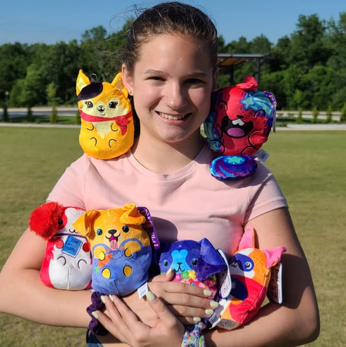 Dogs vs Squirls - Nigel - Chonk - 6" Amazon Exclusive Super-Soft & Bean-Filled Plushies! Collect These as Stocking Stuffers, Fidget Toys, or Senso...