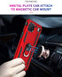 for ZTE Z6250 Case,Zmax 10 Cases,Military Grade Shock Protective Kickstand 360 Ring Holder Defender Hybrid Hard Back Phone Cover for ZTE-Z6250 -Re...