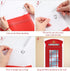English Phone Booth Door Cover, Large Fabric Red Telephone Box Door Cover Home Jointed Phone Box Decor Banner for Photo Backdrop British Internati...