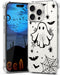 YEPO Halloween Case for iPhone 15 Pro Max Clear Fashion Designs Phone Cover Women Girls, Stylish Slim Shockproof Bumper Flower Protective Phone Ca...
