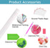 Reofrey DIY Diamond Art Kits for Adults Mandala Flower, Flower Full Drill Round Rhinestone Diamond Art Accessories, Cross Stitch Embroidery for Cr...