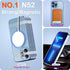 for iPhone 13 Pro Phone Case Magsafe, Magnetic Clear Case with Screen Protector and Camera Cover, Transparent Electroplated Case for Women/Girl/Me...