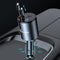 Retractable Car Charger,68W 4 in 1 Super Fast Charge Car Phone Charger,Retractable Cables (31.5 inch) and 2 USB Ports Car Charger Adapter for iPho...
