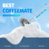 Magnetic Base Milk Frother Wand with Stand Battery Operated (not incl.) Handheld Electric Matcha Whisk Drink Mixer for Coffee, Latte, Hot Chocolat...