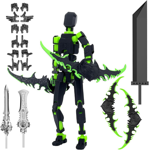 (Assembly Completed) 3D Printed Action Figure?T13 Robot Action Figure, T13 Collectible Action Figure Articulated, for Collectors Desktop Decoratio...