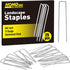 HongWay 6 Inch 25pcs Landscape Staples, 11 Gauge Galvanized Garden Stakes and U-Shaped Pins for Landscaping Fabric Weed Barrier Irrigation Tubing...