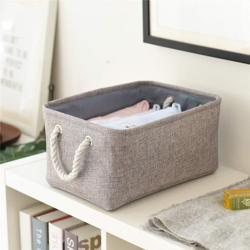 TheWarmHome Large Storage Bins- Storage Baskets for Organizing Shelves, Basket Organizer for Closet Bookshelf Dog Toy Nursery Clothes Laundry Home...