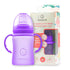 3-in-1 Glass Sippy Cups for Toddlers | Silicone Coated Glass Baby Bottles | Non-Toxic Transition Cup for Baby with Removeable Handles | Baby Straw...