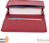RFID Leather Wallet for Men or Women Travel Bifold Card Holder Full Grain Cow Nappa 4"x3" Expandable to 1" Thick (Red Nappa)...