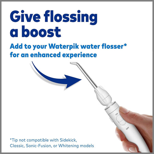 Waterpik Boost Water Flosser Tip with 30 Fresh Mint Whitening Tablets, Whiten Teeth and Remove Stains Gently...