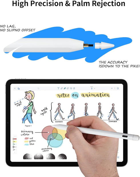 Stylus Pen for iPad 10th&9th Generation, Fast Charging Apple iPad Pencil with Palm Rejection, Tilt Sensitivity, Work for iPad Air 3/4/5, iPad Mini...